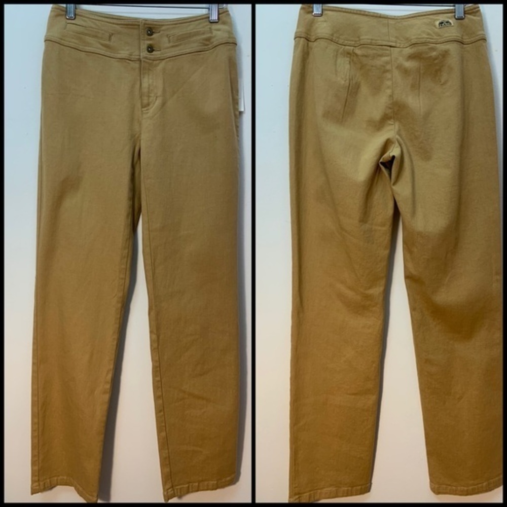 Liz Claiborne NWT Petite Audray Mustard Jeans